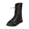 1/3 Boy Doll Shoes Knight Riding Boots Boot DIY Gift Stylish PU Outfit Black with Lacing and Zipper Lace up Motorcycle Boots view 1