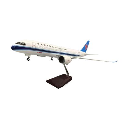 Scale Aircraft 47cm 1/142 for C919 China Airplanes Light and Wheel Plastic Resin Diecast Airplanes Decorative Ornaments Suitable for Display(No Light)
