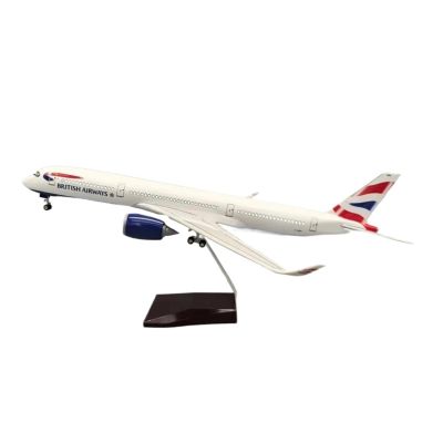 Scale Aircraft 47CM for A350 British Airways Plane Model Diecast Airplanes Resin Plane Collectible Souvenirs Suitable for Display(No Light)
