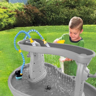 Aacabo Rechargeable Water Table Pump(Huge Water Output),Kids Sand Water Play Pump, 3 Spray Modes, IPX7 Waterproof,Outdoor Toddler Activity Table Accessory