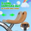 Kkdi Toddler Tricycle for 1-3 3-4 Year Olds, Toddler Baby Bike, 2 3 4 Year Old Boys Girls Birthday Gifts, Outdoor Riding Toys for Ages 2-4, 3-Level Adjustable Seat, 3 Color Light Wheels, 2 Baskets view 3
