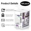 100 Pack Protector Covers for Funko Pop 4" Figures, Ultra Thick 0.5mm Crystal Clear Heavy Duty Display Box for Collectible Vinyl Figurines Storage view 4