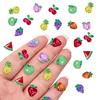 100PCS Mini Fruit Decor for Dollhouse Resin Tiny Fruits for Crafts Micro Miniature Fruit for Fairy Garden Dollhouse Micro Landscaping Decoration (Fruits) view 1