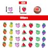 100PCS Mini Fruit Decor for Dollhouse Resin Tiny Fruits for Crafts Micro Miniature Fruit for Fairy Garden Dollhouse Micro Landscaping Decoration (Fruits) view 2