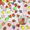 100PCS Mini Fruit Decor for Dollhouse Resin Tiny Fruits for Crafts Micro Miniature Fruit for Fairy Garden Dollhouse Micro Landscaping Decoration (Fruits) view 3