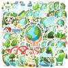 100Pcs Cartoon Earth Day Stickers, Waterproof Earth Day Sticker for Water Bottle Laptop Phone Cases Planner Skateboard Luggage Helmet Party Favor Decor, Ideal for Adults Teens Teacher Rewards C1Y7V view 2