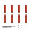 8pcs Flip Propellers Blades Props for DJI Flip, Replacement Quick Release Wing Blade Drone Propellers Spare Parts (Red) view 3