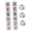 Abaodam 75pcs Portable Poker Dice Fun Party Game Props for Ktv Bars and Gatherings Unique Letter Dice for Creative for view 2