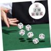 Abaodam 75pcs Portable Poker Dice Fun Party Game Props for Ktv Bars and Gatherings Unique Letter Dice for Creative for view 3