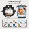 XMNYGJ Diaper Bag Backpack for Women Cloud Lion Balloon Nursing Diaper Backpack Waterproof Travel Mommy Daypack Portable Nappy Bags Large Maternity Changing Daycare Purse for Mom Dad view 3