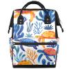 XMNYGJ Diaper Bag Backpack for Women Turtles Ocean Nursing Diaper Backpack Waterproof Travel Mommy Daypack Portable Nappy Bags Large Maternity Changing Daycare Purse for Mom Dad view 1