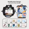 XMNYGJ Diaper Bag Backpack for Women Turtles Ocean Nursing Diaper Backpack Waterproof Travel Mommy Daypack Portable Nappy Bags Large Maternity Changing Daycare Purse for Mom Dad view 3