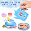 Amplov 42-Piece Princess Tea Party Set  Kids Pretend Play Tea Set with Desserts & Carrying Case  Kitchen Toy for Little Girls, Toddlers Ages 3-8 view 3