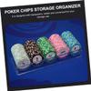 Abaodam Acrylic Poker Chip Rack 100 Pack Display Case Chip Holder Box Bead Organizer Box view 3