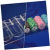 Abaodam Acrylic Poker Chip Rack 100 Pack Display Case Chip Holder Box Bead Organizer Box view 4