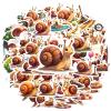 100Pcs Cartoon Snail Stickers, Waterproof Snail Sticker for Water Bottle Laptop Phone Cases Planner Skateboard Luggage Helmet Party Favor Decor, Ideal for Adults Teens Teacher Rewards C1Z5H view 1