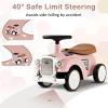 OLAKIDS Ride On Push Car, Toddler Foot-to-Floor Sliding Toy with Steering Wheel, Horn, Under Seat Storage, Kids Racer Walking Gift for Boys Girls (Pink) view 3