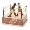 Aramox Clockwork Boxing Toy Nostalgic Windup Boxing Tin Toy for Decoration HomeOffice with Iron Material view 2