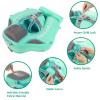 2026 Upgread Mambobaby Float with Removable UPF50+ UV Sun Protection Canopy, Waterproof Skin-Friendly Infant Swim Float for Aged 3-24 Months, Non-Inflatable Pool Float with Tail, Green view 3