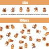 100PCS Mini Capybara Decor for Dollhouse Resin Tiny capybaras for Crafts Micro Miniature Capybara for Fairy Garden Dollhouse Micro Landscaping Decoration view 4