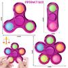 3 Pack Pop Fidget Spinner, Ideal Decompression Fidget Toys Adult Fidget Spinner for Relief, Goodie Bag Stuffers Return Gifts Christmas Party Favors Classroom Carnival Prize for Kids Boys Girls view 3