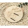 jiingekk photo card, Adjustable Baby Birth Bracelet Display Holder Customizable Name and Date Engraving for Newborn Keepsakes Band Display - G view 4