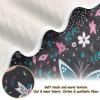 FLildon Colorful Butterfly Flower Art Cotton Baby Blanket 30" x 40" Warm Soft Breathable Muslin Swaddle Blankets for Toddler Boys Girls Nursery Receiving Wraps view 2