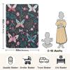 FLildon Colorful Butterfly Flower Art Cotton Baby Blanket 30" x 40" Warm Soft Breathable Muslin Swaddle Blankets for Toddler Boys Girls Nursery Receiving Wraps view 3