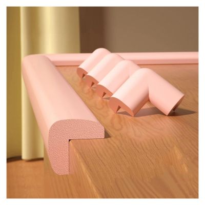 Foam protection edges Edge Corner Guards Protector With 4 Guard Corners Self-Adhesive Foam Collision Strips Children's Bumper Stair Cushion For Furniture Cabinets Steps(Red,2 m/6.56ft)(Pink,5 m/16.4ft