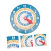 BIUDECO Hand Clock for Kids Learning Clock for Kids Telling Time Wooden Time Learning Clock Math Teaching Clock view 2