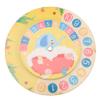 Alipis Wooden Teaching Clock for Boy Girl Educational Learning Tool Multi-Functional Math Clock Safe and Smooth Design for Classroom and Home Use for Ages view 1