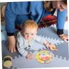 Alipis Wooden Teaching Clock for Boy Girl Educational Learning Tool Multi-Functional Math Clock Safe and Smooth Design for Classroom and Home Use for Ages view 3