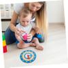 Alipis Wooden Teaching Clock for Boy Girl Educational Learning Tool Multi-Functional Math Clock Safe and Smooth Design for Classroom and Home Use for Ages view 4
