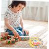 ULDIGI Wooden Teaching Clock for Boys and Girls Montessori Educational Tool for Learning Safe and Design for Home School and Playroom Use view 4