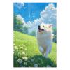 Jigsaw Puzzle 1000 Pieces for Adults, Wooden Samoyed Dog Themed Puzzle for Families view 3