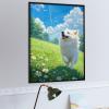 Jigsaw Puzzle 1000 Pieces for Adults, Wooden Samoyed Dog Themed Puzzle for Families view 4