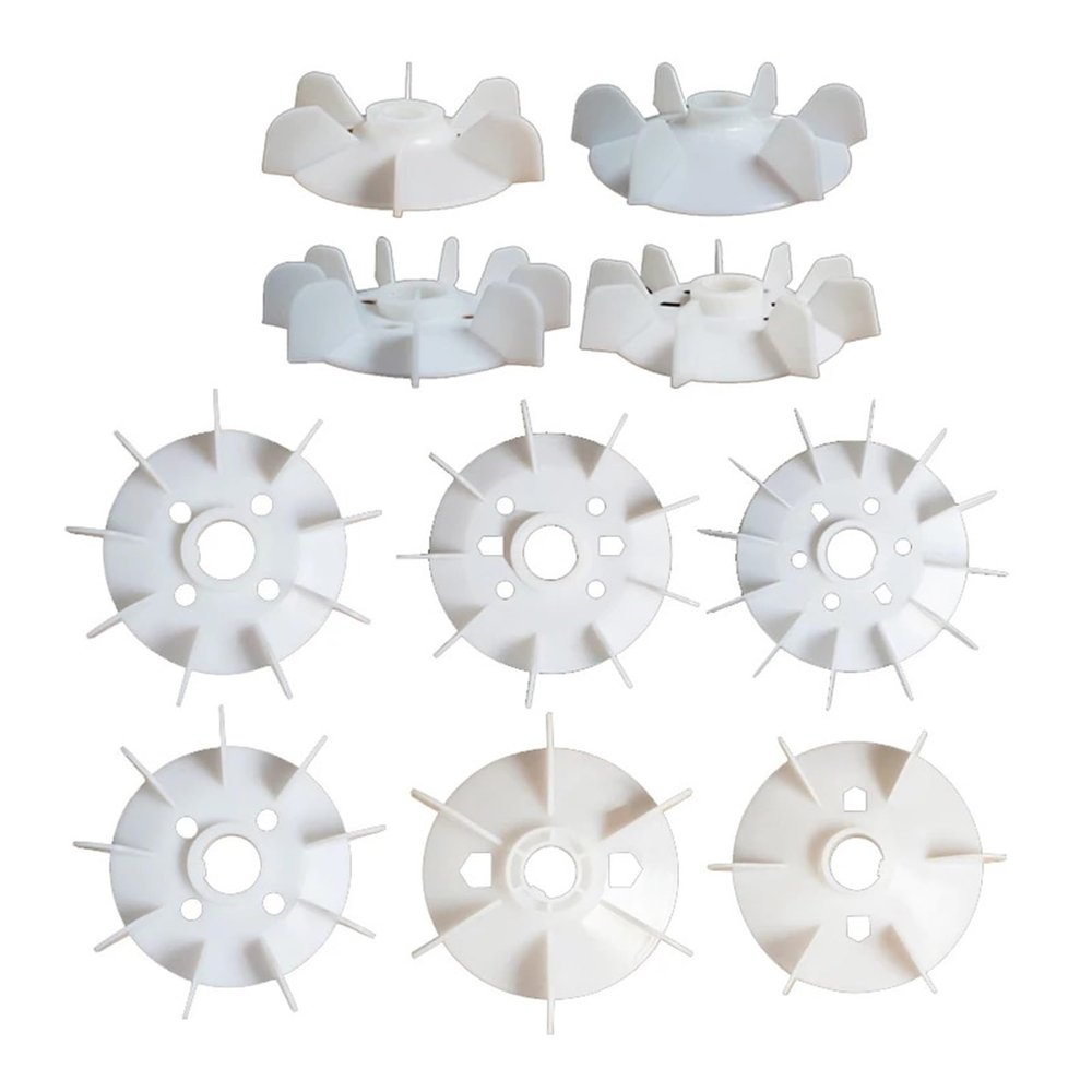 1pcs Type-Y Plastic Electrical Motor Fan Blade Three-Phase Motor Cooling Air Blade Cooling Wind Leaf Fan Cover Strong Wind Farce(Y-280-2)