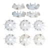 1pcs Type-Y Plastic Electrical Motor Fan Blade Three-Phase Motor Cooling Air Blade Cooling Wind Leaf Fan Cover Strong Wind Farce(Y-280-2) view 1