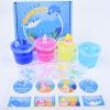 4 Pack Glimmer Crunchy Crystal Slime for Kids, Super Soft Stress Relief Toy, Ocean Clear Slime Kit with Pink, Yellow, Blue, Birthday Gift Party Favor for Girls and Boys view 4