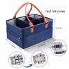 JTLB storagBaby Diaper Caddy Organizer, Large Portable Nappy Storage Basket Pere removable 211811 baby diaper caddy, large portable nappy storage basket personality detachable divider view 3
