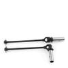 2Pcs 45# Steel Front Rear Universal CVD Drive Shaft for 1/8 Mugen Seiki MBX8R RC Car E2218 E2219 view 3