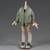 1/12 Scale Figure Clothes Jacket Cotton Jacket Clothing Model for 6-inches Action Figure Body, Fashion Boy Action Figure Grey Green Jacket Coat Clothing Accessory Costume Outfit view 1