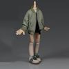 1/12 Scale Figure Clothes Jacket Cotton Jacket Clothing Model for 6-inches Action Figure Body, Fashion Boy Action Figure Grey Green Jacket Coat Clothing Accessory Costume Outfit view 2