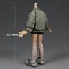 1/12 Scale Figure Clothes Jacket Cotton Jacket Clothing Model for 6-inches Action Figure Body, Fashion Boy Action Figure Grey Green Jacket Coat Clothing Accessory Costume Outfit view 4