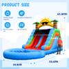 22.5FT(L) Commercial Inflatable Water Slide for Kids Adults, Heavy Duty Full PVC Inflatable Water Slide with 950W Blower for Backyard, Outdoor Slide Park view 2
