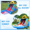 22.5FT(L) Commercial Inflatable Water Slide for Kids Adults, Heavy Duty Full PVC Inflatable Water Slide with 950W Blower for Backyard, Outdoor Slide Park view 3