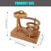 Perpetual Motion Machine, Kinetic Art Perpetual Motion Device with 10 Steel Balls, Don't Stop Rolling Physical Science Toys Toy Balls(Grit view 2