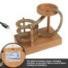 Perpetual Motion Machine, Kinetic Art Perpetual Motion Device with 10 Steel Balls, Don't Stop Rolling Physical Science Toys Toy Balls(Grit view 4