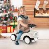 OLAKIDS Ride On Push Car, Toddler Foot-to-Floor Sliding Toy with Steering Wheel, Horn, Under Seat Storage, Kids Racer Walking Gift for Boys Girls (White) view 2