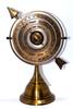 Decorative Brass Zodiac Armillary Sphere, Desktop Globe with Arrow Design, Antique Style Home Decor view 1